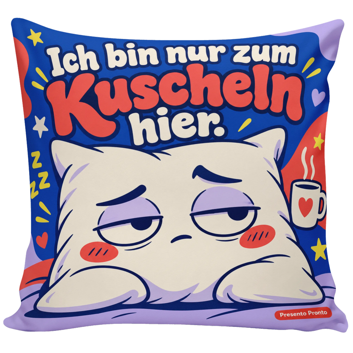 Lustiges Kissen mit Gesicht für Kuschelmuffel|p:2013958|h:f1c50353bb4bc848e0b8a3321cae1586