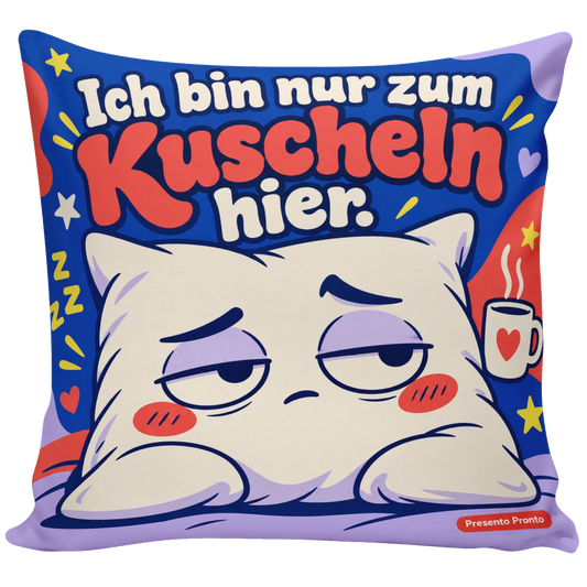 Lustiges Kissen mit Gesicht für Kuschelmuffel|p:2013958|h:f1c50353bb4bc848e0b8a3321cae1586