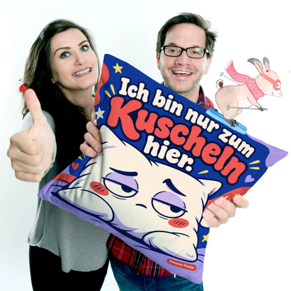 Lustiges Kissen mit Gesicht für Kuschelmuffel|p:2013958|h:4390d0ddefd8227779ca543da8f37131