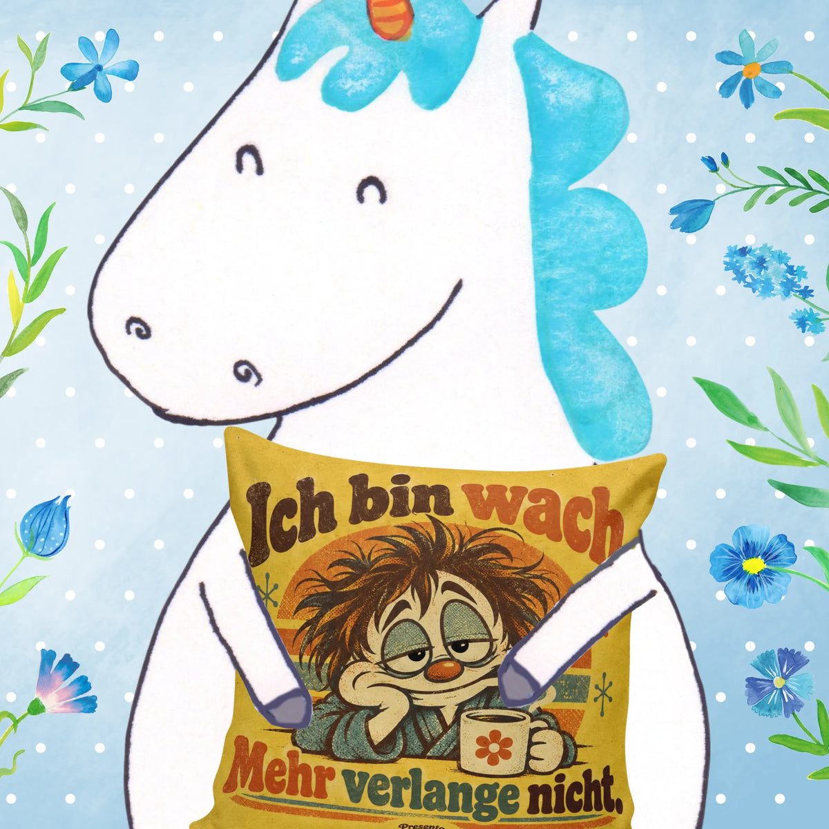 Lustiges Kissen mit Gesicht für Morgenmuffel|p:2013959|h:e687e1120422b883647fbf093f4bcddf