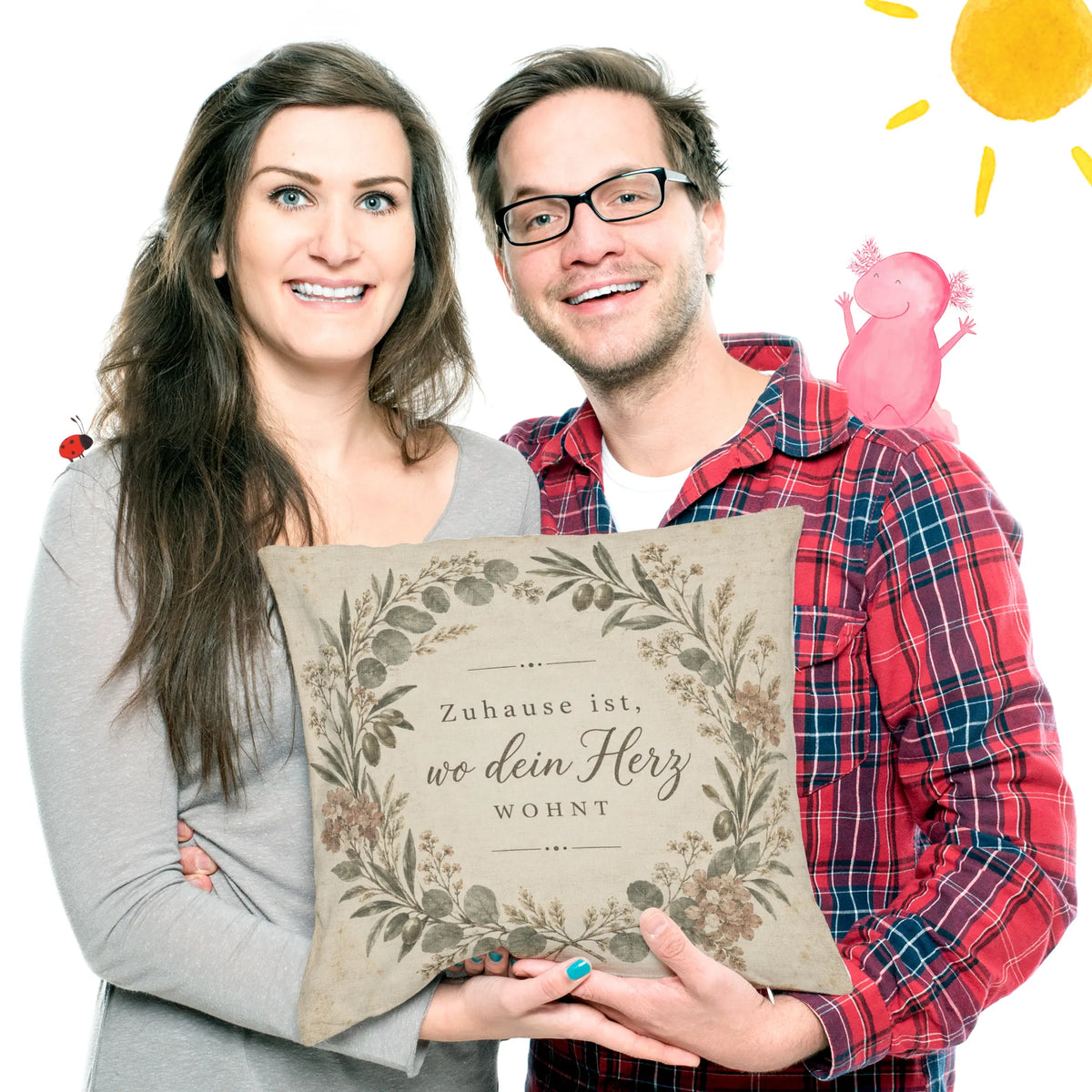 Gemütliches Vintage Kissen fürs Zuhause mit botanischem Kranz|p:2013960|h:f8c6407d29b6e7bf0125d50cd159cc2f