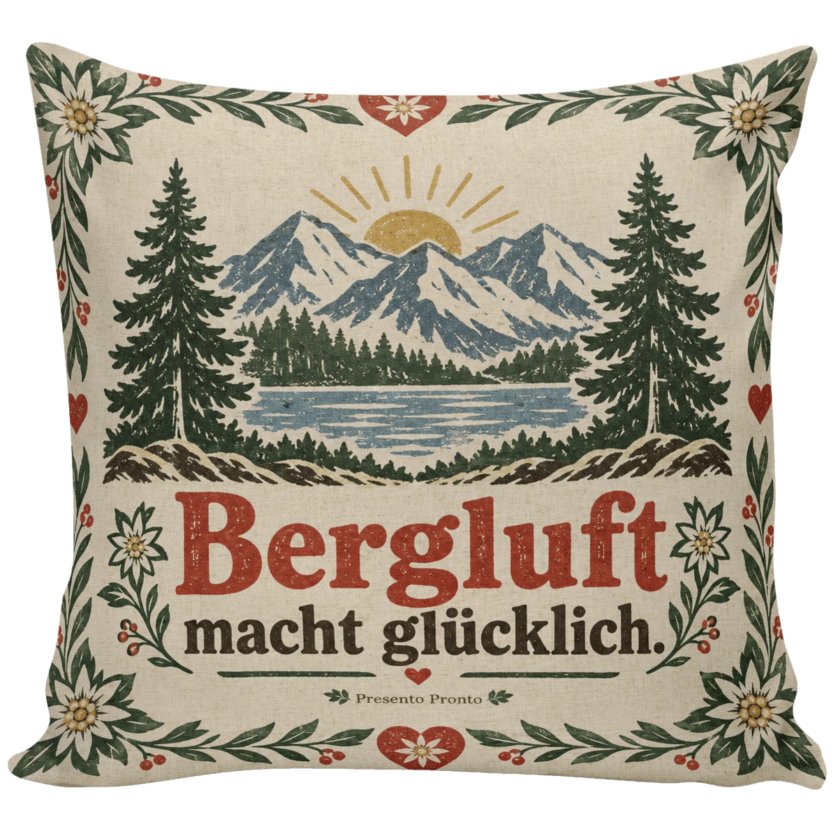 Gemütliches Vintage Kissen für Bergliebhaber mit Berglandschaft|p:2013963|h:42ce86f5027221c077593270a95621e0