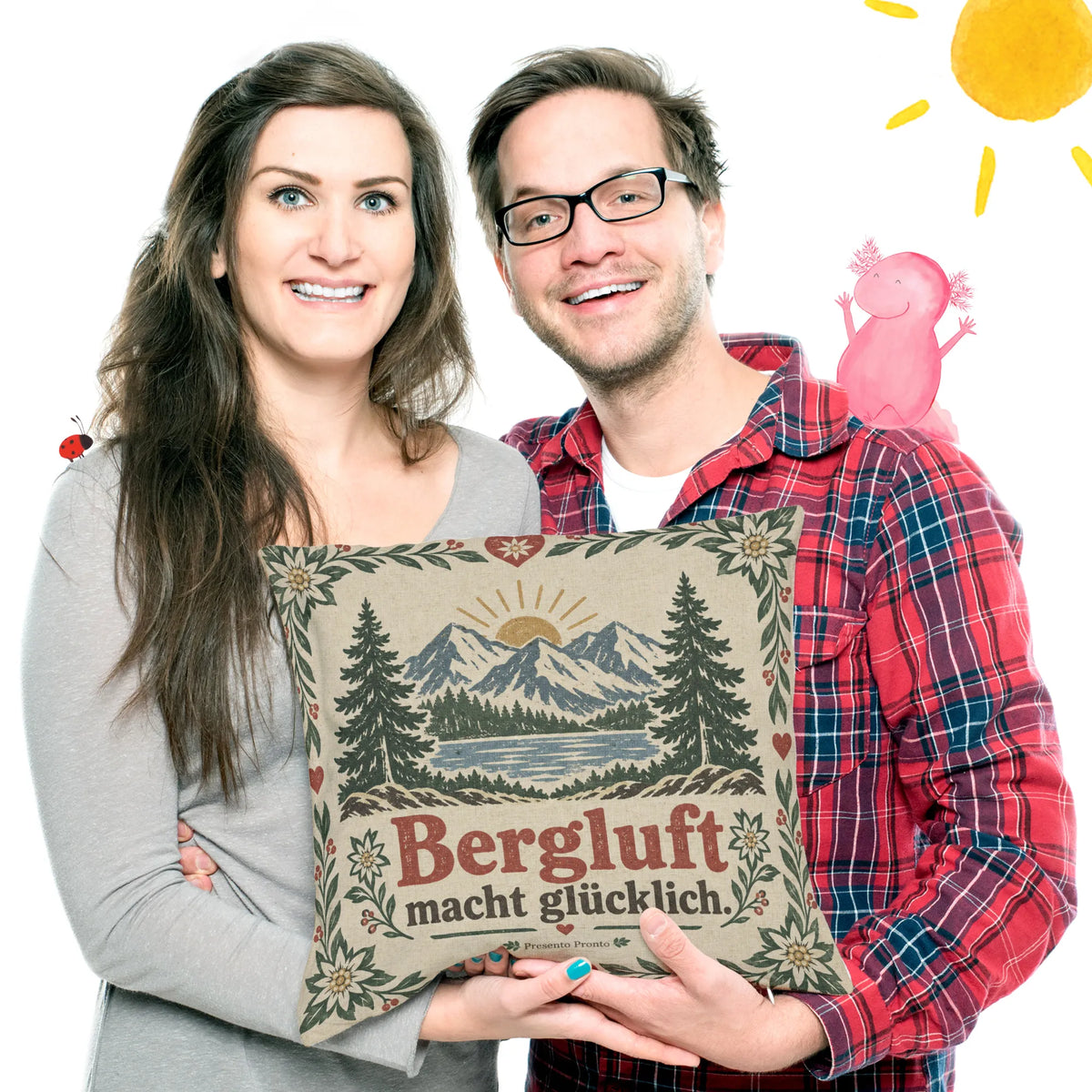 Gemütliches Vintage Kissen für Bergliebhaber mit Berglandschaft|p:2013963|h:9e64d17e623a80756f8b48f513b175f4