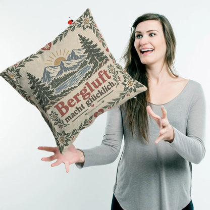 Gemütliches Vintage Kissen für Bergliebhaber mit Berglandschaft|p:2013963|h:51a5f2e59bf28aad7cf2706b6258e078