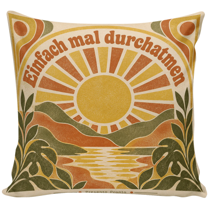Gemütliches Vintage Kissen fürs Sofa mit Retro Sonne|p:2013965|h:b77706d06119a3bf7abdd192f2160c33