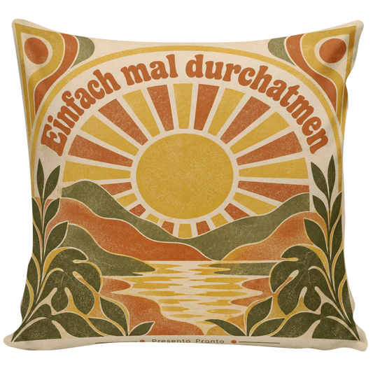Gemütliches Vintage Kissen fürs Sofa mit Retro Sonne|p:2013965|h:b77706d06119a3bf7abdd192f2160c33