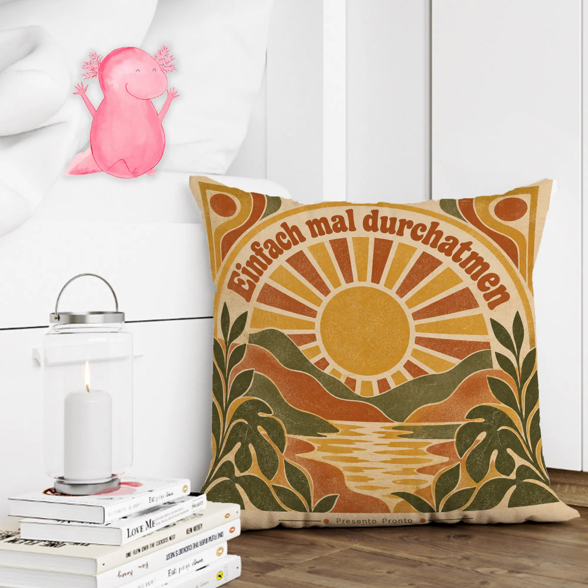 Gemütliches Vintage Kissen fürs Sofa mit Retro Sonne|p:2013965|h:e4adc16409794e86c64d94c6d76bf0b9