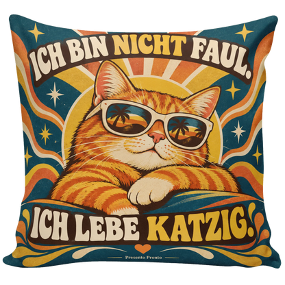 Lustiges Katzenkissen für Katzenliebhaber mit Sonnenbrille|p:2013971|h:28d1c81976815d1cdd3c8568d858b40c