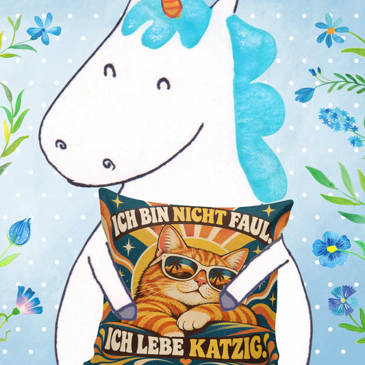 Lustiges Katzenkissen für Katzenliebhaber mit Sonnenbrille|p:2013971|h:3b77800ca2cbe9c2d23146f8a503cd4c