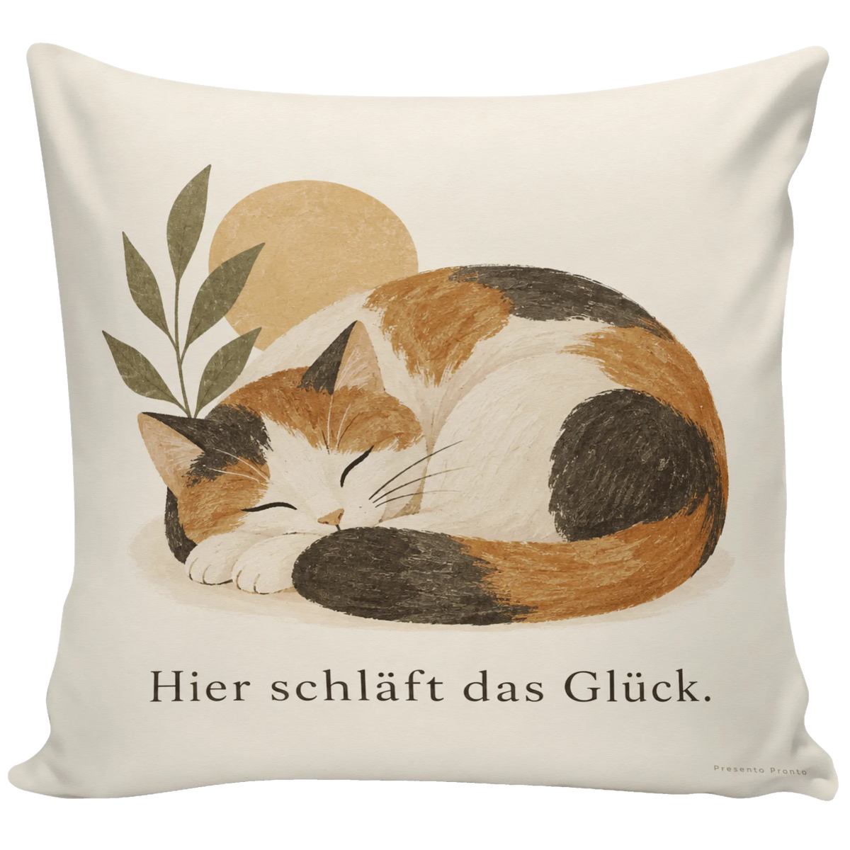 Gemütliches Kissen mit schlafender Katze für Katzenliebhaber|p:2013973|h:c19a0e0a6b3fa25eade02f3cc46046f4