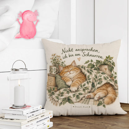 Lustiges Katzenkissen für Katzenliebhaber mit roter Katze|p:2013974|h:6ab9be8f00cddeee6b5d88aeb71db693