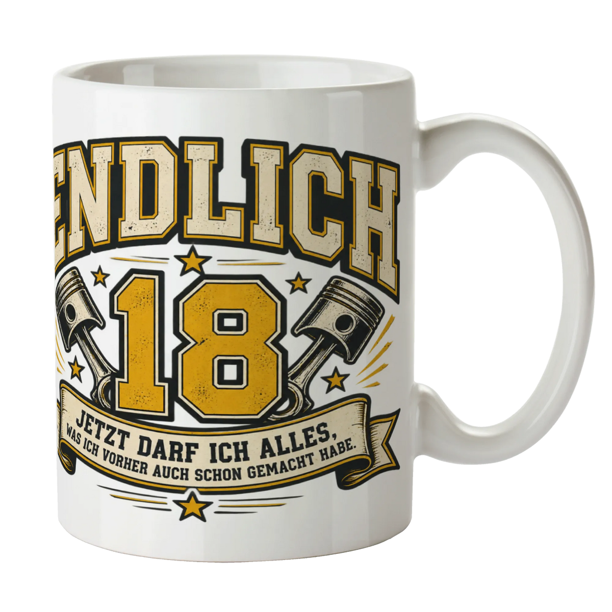 Lustige Tasse zum 18. Geburtstag für Jungen mit Geburtstagszahl 18|p:2013991|h:52ff41ae08ace017ed13f406502afb9e