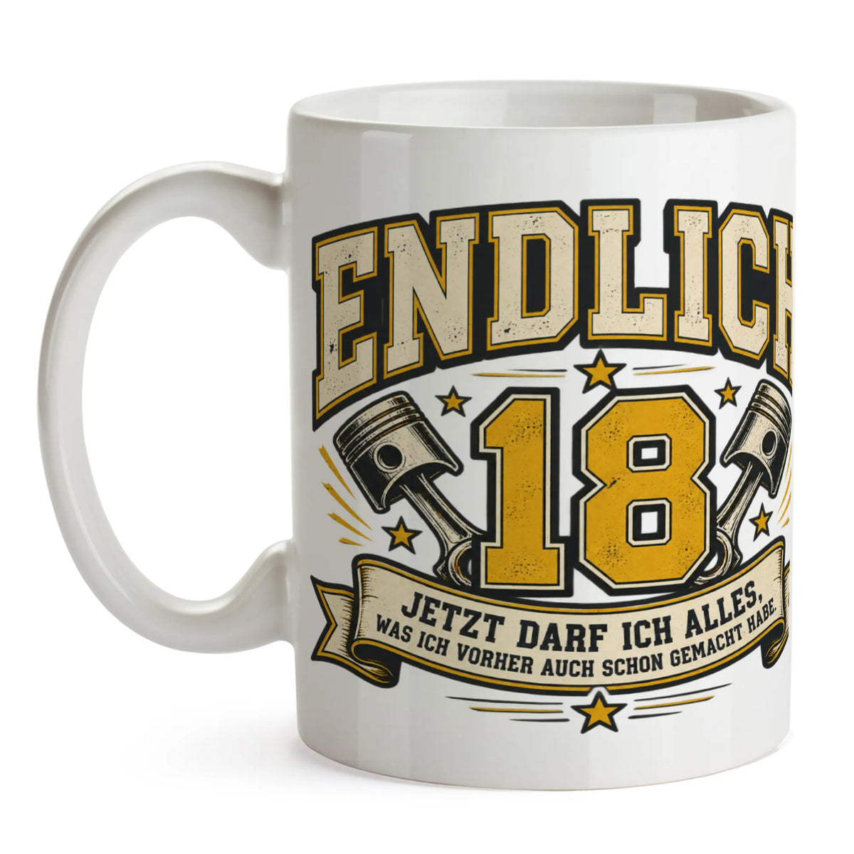 Lustige Tasse zum 18. Geburtstag für Jungen mit Geburtstagszahl 18|p:2013991|h:41ef7b9e33a4a39be21ae05489d6e42c