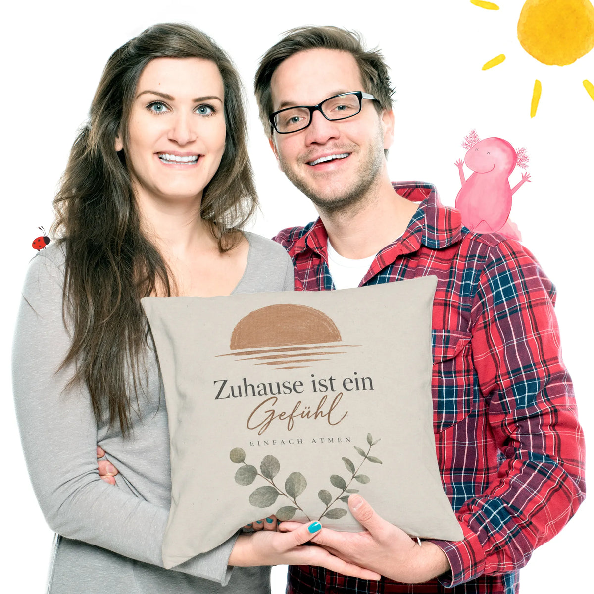Gemütliches ästhetisches Kissen für Zuhause mit Sonnenbogen|p:2013992|h:9390cb11cc9f534d4d023faada757494