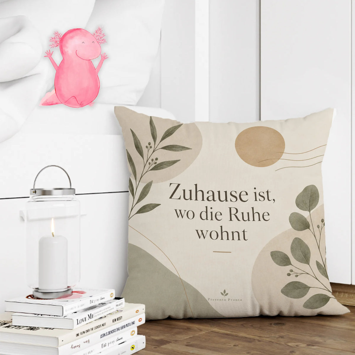 Ruhiges ästhetisches Kissen für Zuhause mit Sonne und Zweigen|p:2013994|h:2f0c6d614729a15f2d8c8f690b4221fa