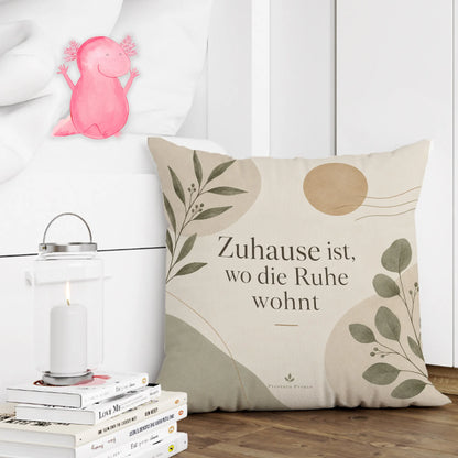 Ruhiges ästhetisches Kissen für Zuhause mit Sonne und Zweigen|p:2013994|h:2f0c6d614729a15f2d8c8f690b4221fa