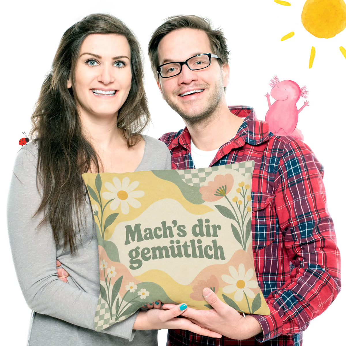 Gemütliches Aesthetic Kissen für Teenager Wildblumen Pastell|p:2013996|h:2013f07517c3dfad778885ab0b439511