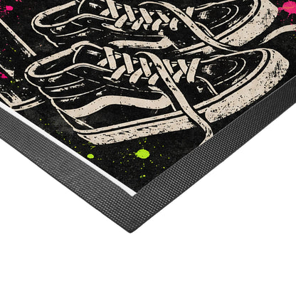 Coole Fußmatte für Jugendliche mit Sneaker Schriftzug|p:2014003|h:6247f1cd7c9b3a6add74575ed00b41c7