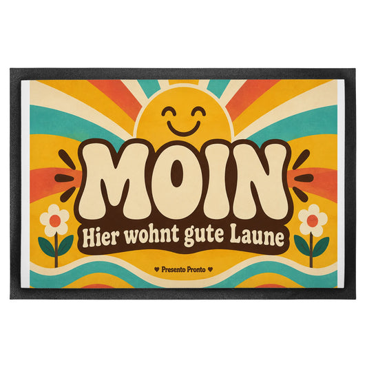 Fröhliche Fußmatte Moin für Nordfans mit Sonne|p:2014038|h:b54ab85e822af5cc05d7959c273f68cb