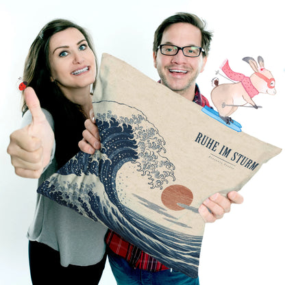 Ruhiges japanisches Kissen für Japanfans mit Welle|p:2014051|h:594e2249f1fe74839fc8ce75e5f1bace