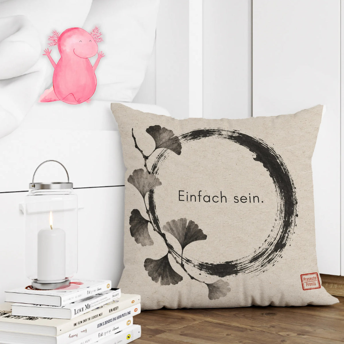 Ruhiges japanisches Kissen für Japanfans mit Enso Kreis|p:2014055|h:b3f30df47591a64bba32704a560cdb3e