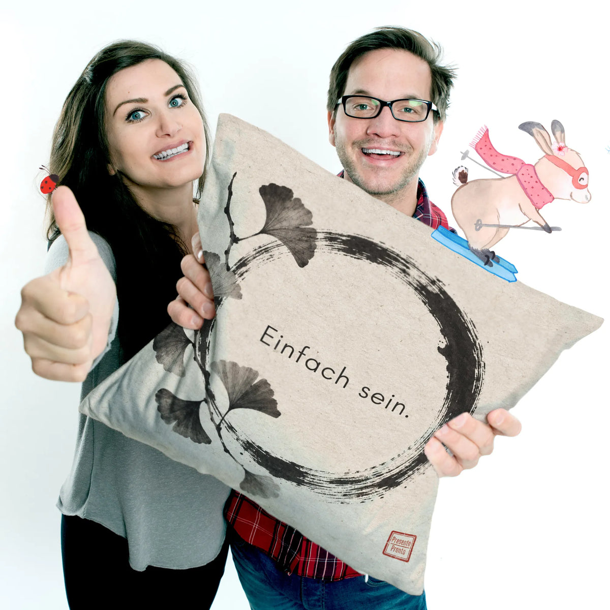 Ruhiges japanisches Kissen für Japanfans mit Enso Kreis|p:2014055|h:6d3d3941d2710aa17f71ea039fcfc69b