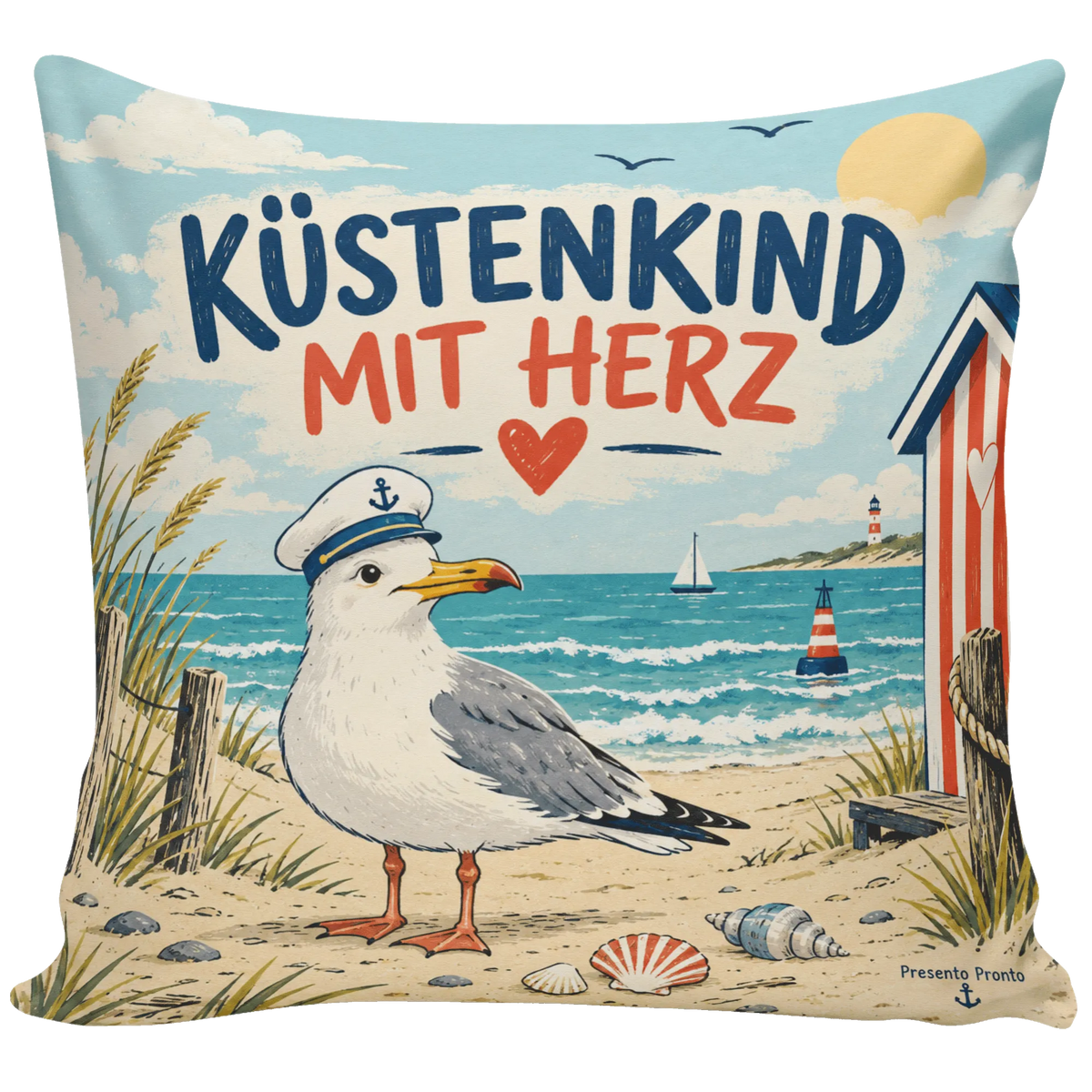 Lustiges maritimes Kissen mit Möwe für Küstenkinder|p:2014060|h:2bae9afb03c73b237d3439fae90a0416