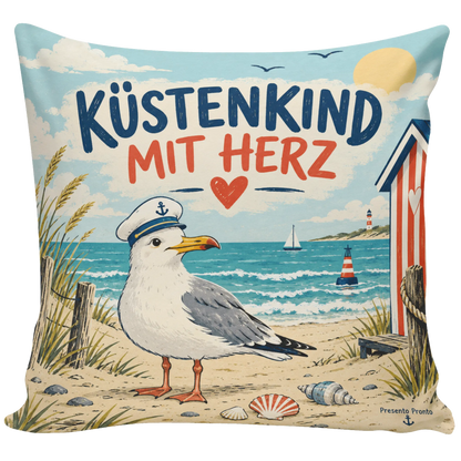Lustiges maritimes Kissen mit Möwe für Küstenkinder|p:2014060|h:2bae9afb03c73b237d3439fae90a0416