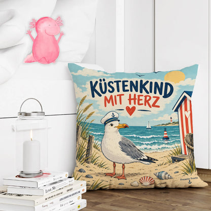 Lustiges maritimes Kissen mit Möwe für Küstenkinder|p:2014060|h:f181a42ef006f384f8c4a87d0c734bba