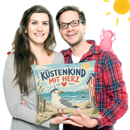 Lustiges maritimes Kissen mit Möwe für Küstenkinder|p:2014060|h:f72a75bbfa50c830ea24810db0c94ed5