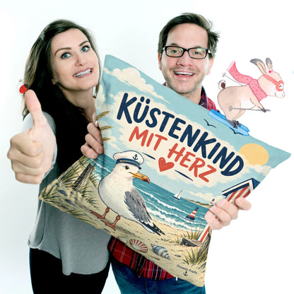 Lustiges maritimes Kissen mit Möwe für Küstenkinder|p:2014060|h:2821812bac2ba89b5014c5b6df82a18a