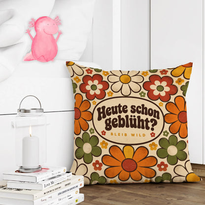 Lustiges Blumenkissen für Blumenfans mit Retro-Gänseblümchen|p:2014064|h:5efa27a04ae589e803f1df78e57dedae