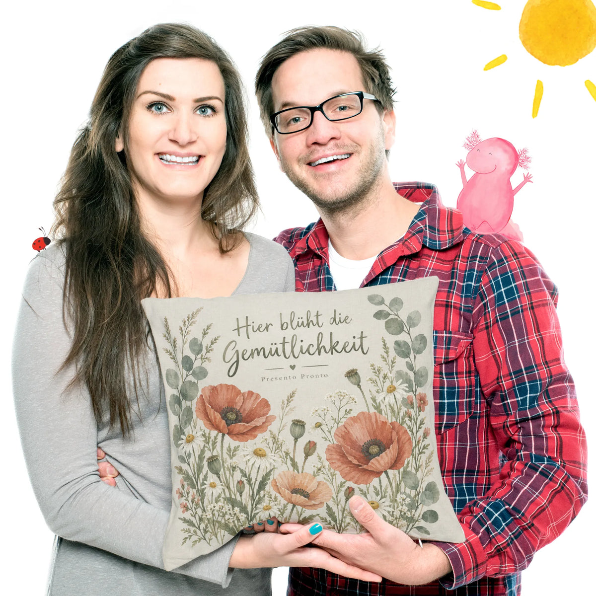 Gemütliches Blumenkissen fürs Sofa mit Wildblumen|p:2014066|h:38f7ed0fa97d53f652b617362d93760a