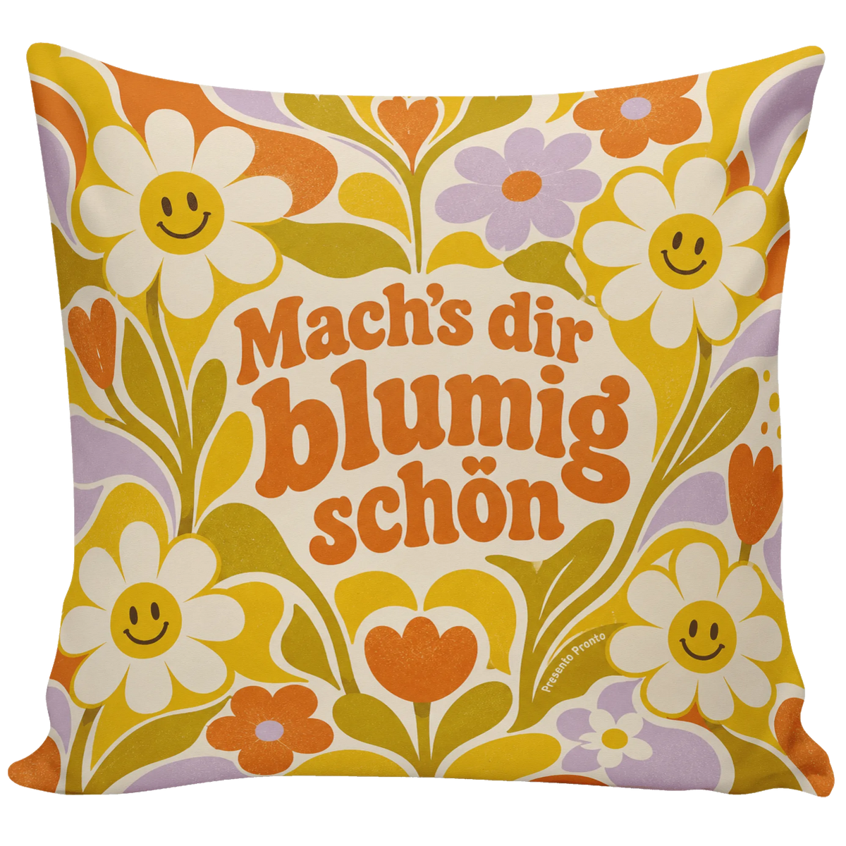 Farbenfrohes Blumenkissen für Blumenfans mit Gänseblümchen|p:2014068|h:6938b2df6e2da2945192e97e4ee9164b