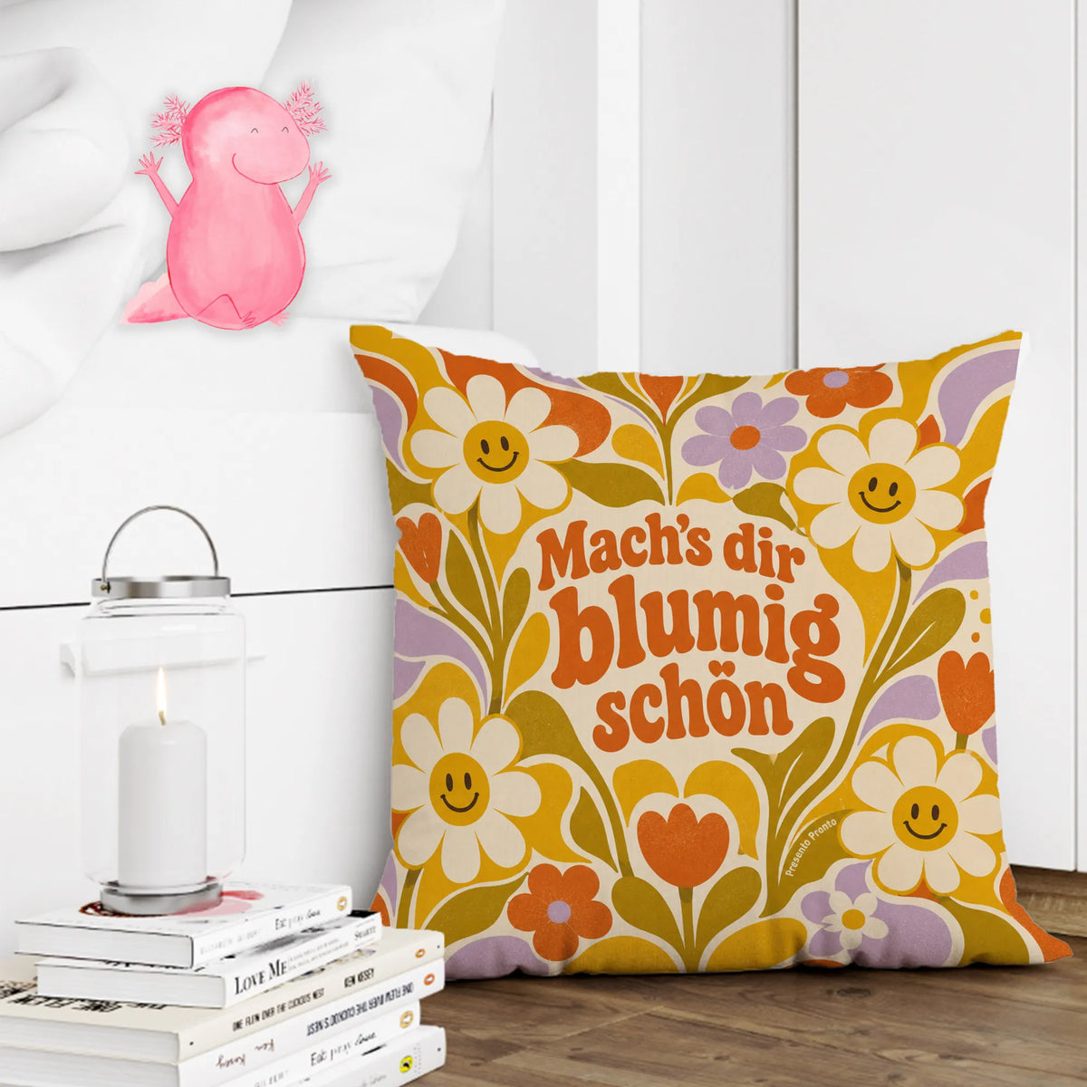 Farbenfrohes Blumenkissen für Blumenfans mit Gänseblümchen|p:2014068|h:abbc7bd7546933793d82e0d65a66edcf