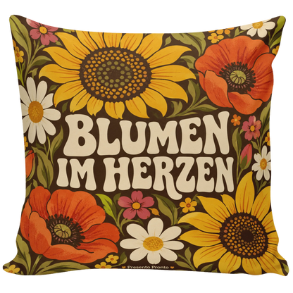 Fröhliches Blumenkissen für Blumenfans mit Sonnenblumen|p:2014069|h:a60563e89470b06c68f90179e8f76c36
