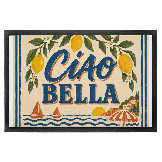 Herzliche Fußmatte Ciao Bella für Italienfans mit Zitronen|p:2014075|h:298f254efb7123c5c59afe57d4c50e7e