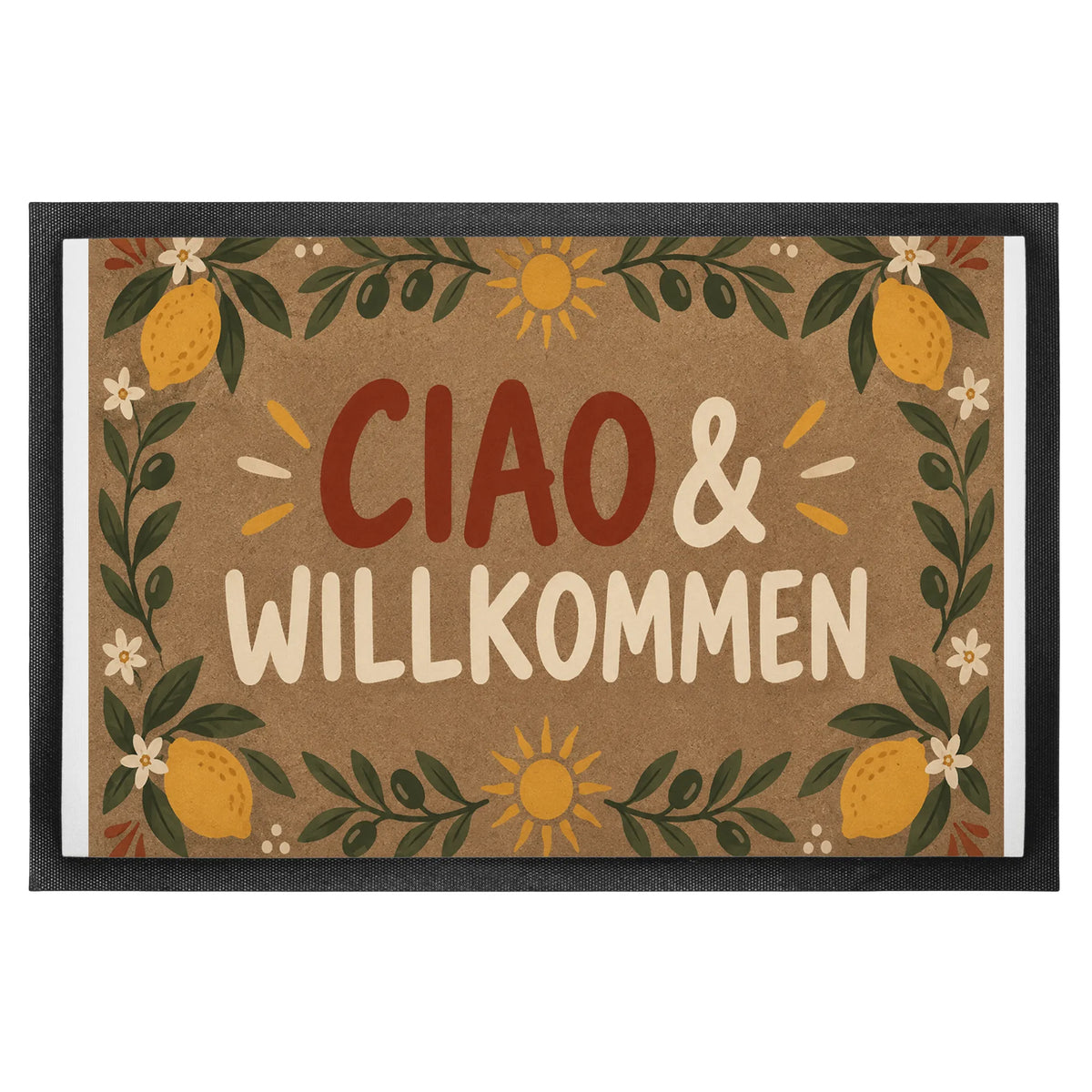 Herzliche Fußmatte Ciao zum Einzug mit Zitronen|p:2014078|h:18068970dddb871ee816a1992a2ce649