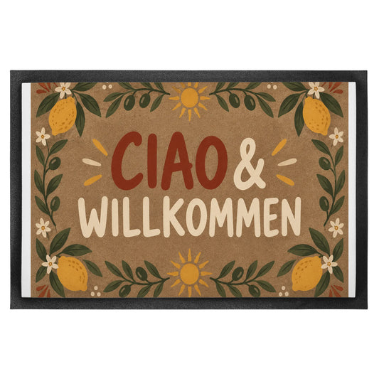 Herzliche Fußmatte Ciao zum Einzug mit Zitronen|p:2014078|h:18068970dddb871ee816a1992a2ce649