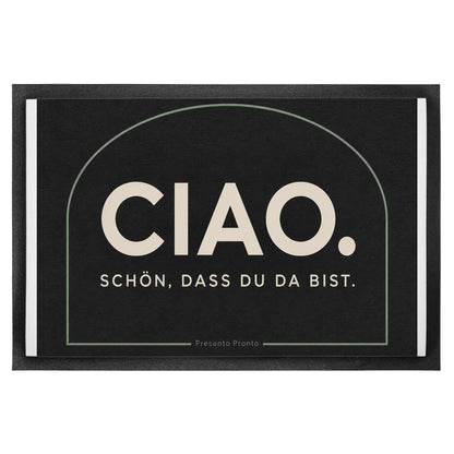 Herzliche Fußmatte Ciao mit Bogenmuster für Gäste|p:2014081|h:836d0573c892af476214aaf019a65294