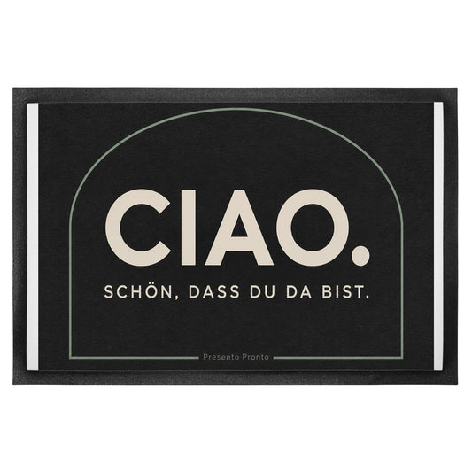 Herzliche Fußmatte Ciao mit Bogenmuster für Gäste|p:2014081|h:836d0573c892af476214aaf019a65294
