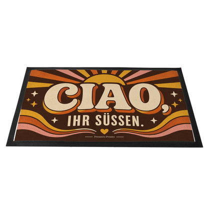Lustige Fußmatte Ciao für Gäste mit Retro-Schriftzug|p:2014083|h:1d5843aad97ccc5c663d910d74388cbf