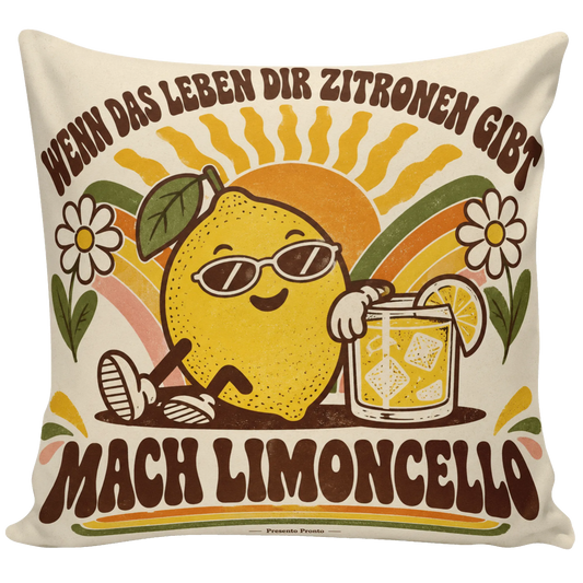 Lustiges Zitronen-Kissen für Limoncello-Fans mit Sonnenbrille|p:2014093|h:e3935f2a96ea761f663c5441745035ab