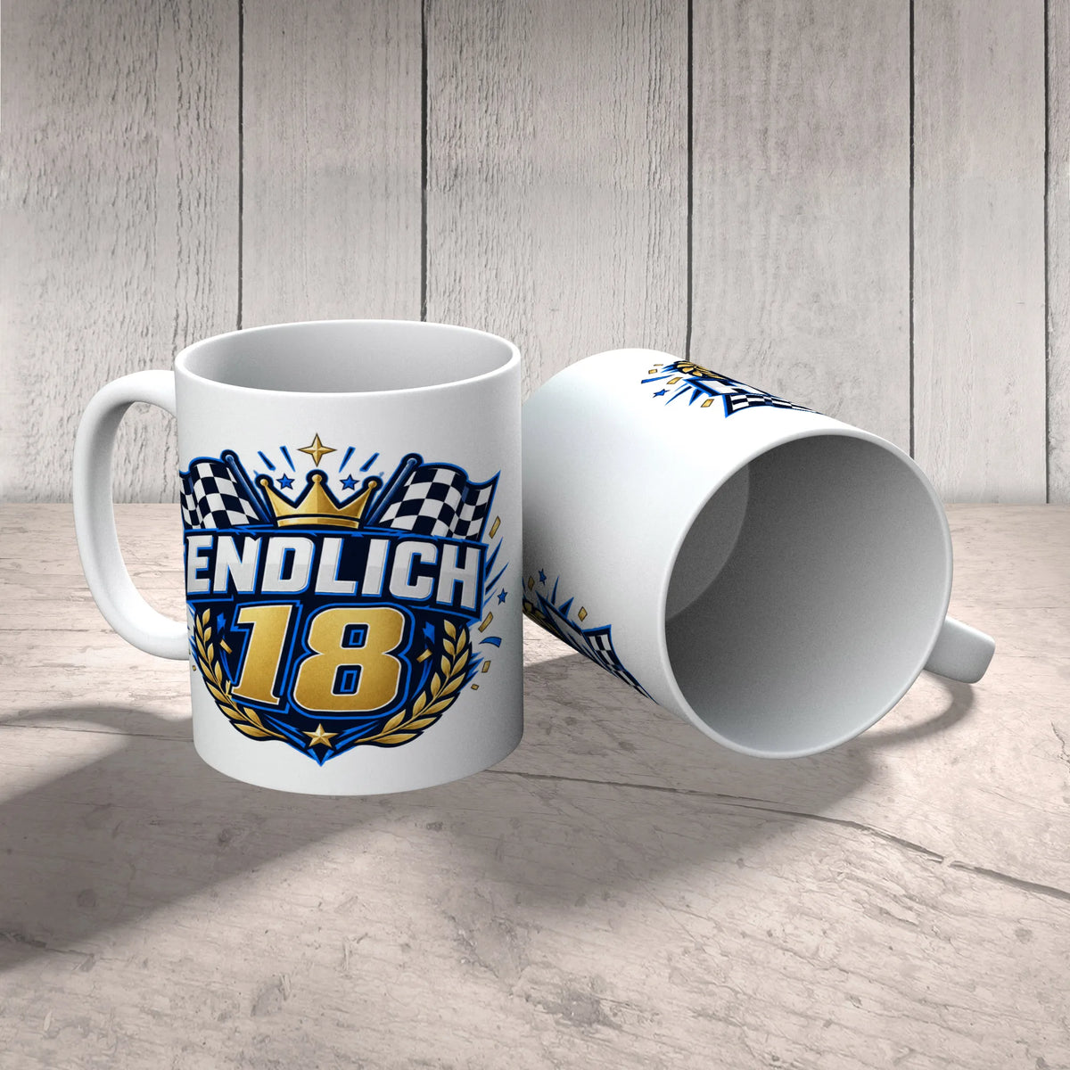 Coole Tasse zum 18. Geburtstag für Jungen mit Zahl 18|p:2014098|h:68fd393ab33f783c3f7995c31a3e9543