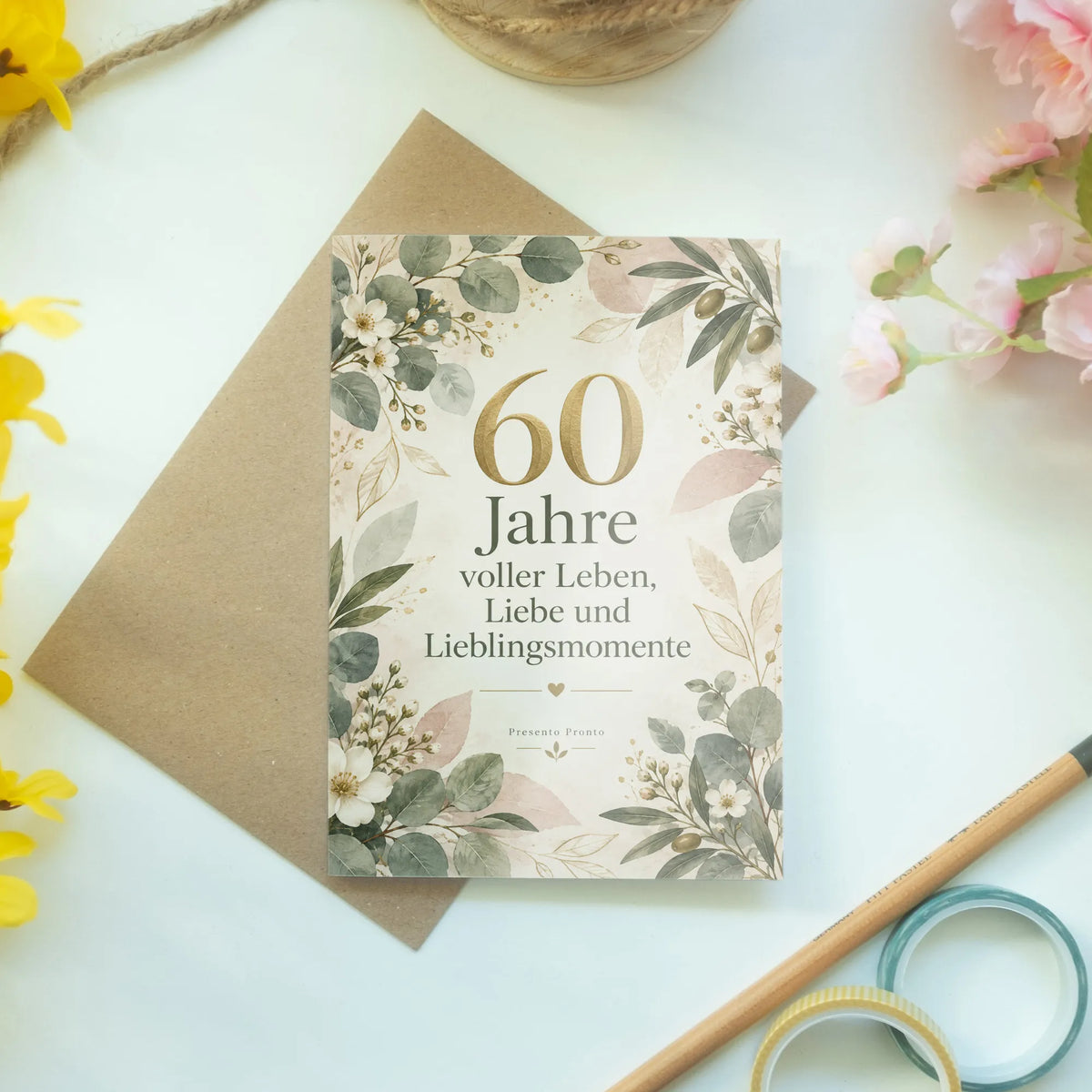 Elegante Geburtstagskarte zum 60. Geburtstag mit Eukalyptus|p:2014104|h:7a1f0c4157e627e9ec97633508cc85ab