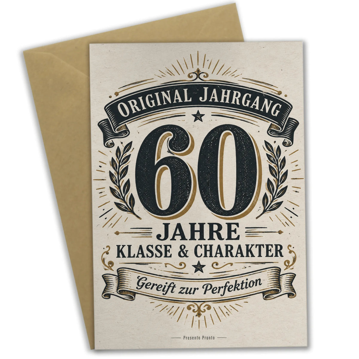 Coole Geburtstagskarte zum 60. Geburtstag mit Retro-Abzeichen|p:2014105|h:d6f3fb7e26cabfe35a14d71ef71f252c