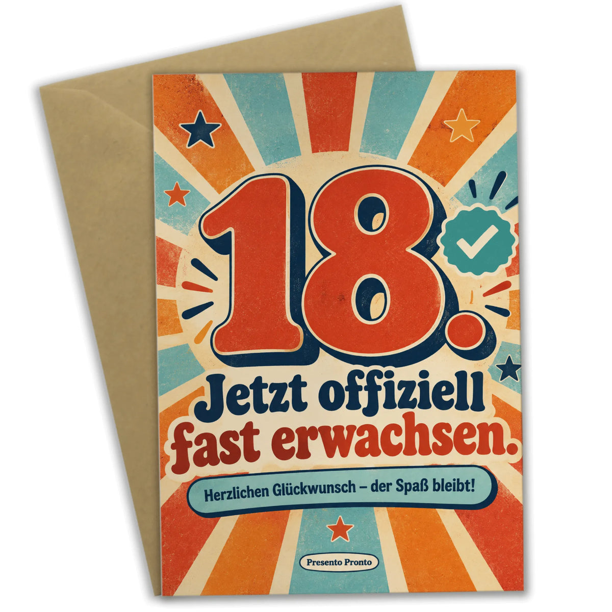 Lustige Geburtstagskarte zum 18. Geburtstag mit Retro-Zahl 18|p:2014110|h:99ad26ebc72cdfe6df1e47dd2350d31b