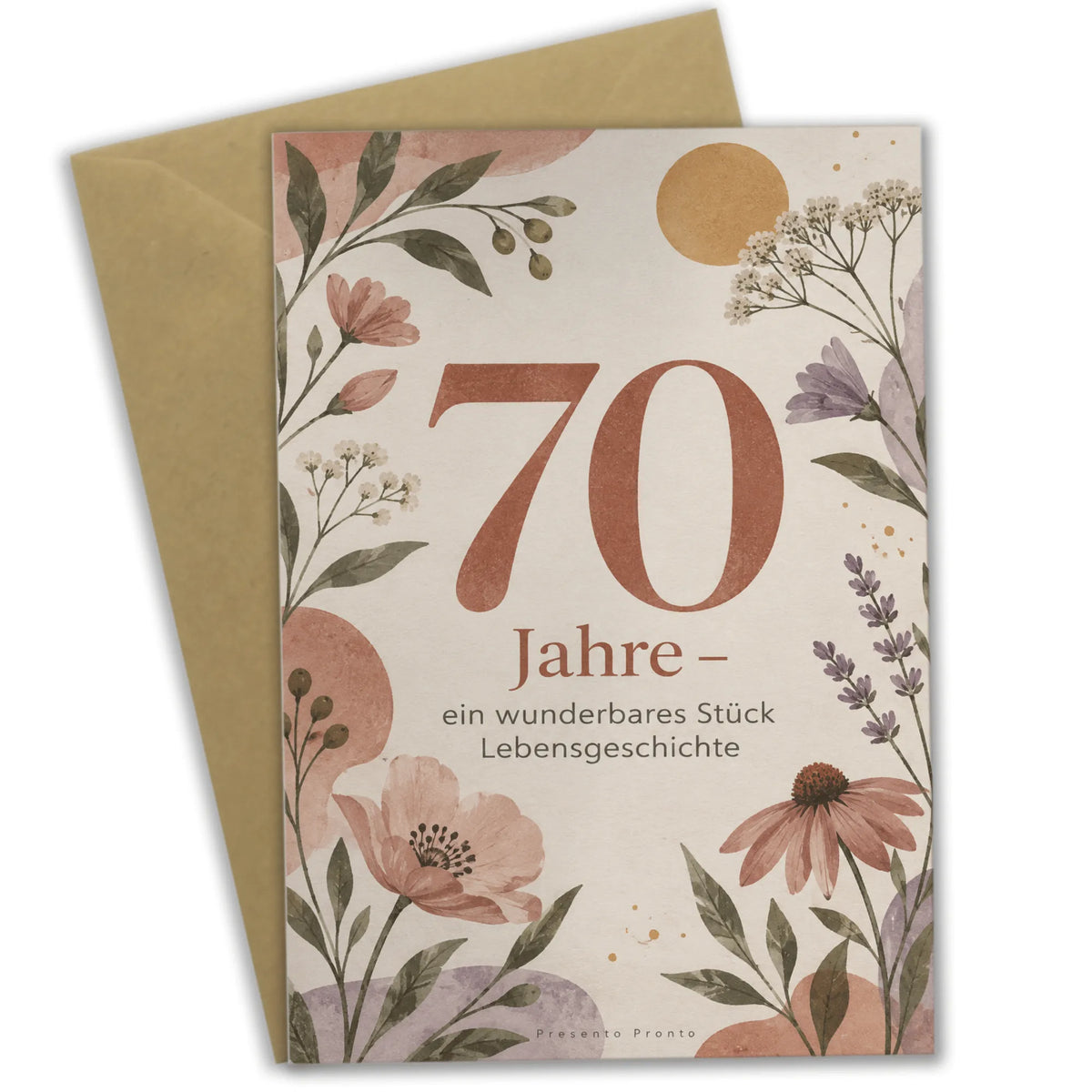 Herzliche Geburtstagskarte zum 70. Geburtstag mit Wildblumen|p:2014111|h:1019c88360035de0a239f79a51bc33be