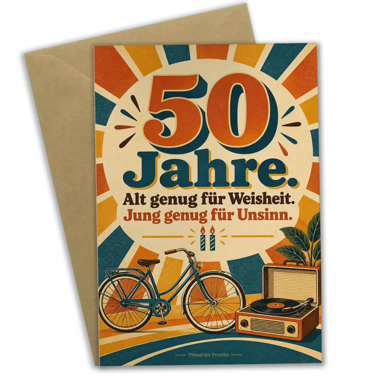 Lustige Geburtstagskarte zum 50. Geburtstag in Retrofarben|p:2014112|h:eac541f277b128e465fec1e22607ac40