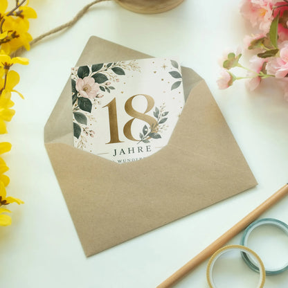 Elegante Geburtstagskarte zum 18. Geburtstag mit Sternen|p:2014126|h:b34f4d83dded808dd8d753c533cb0973
